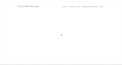 Desktop Screenshot of frilansfrida.se